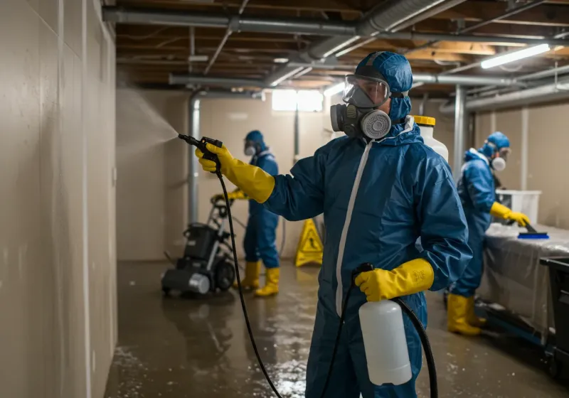 Basement Sanitization and Antimicrobial Treatment process in Pikeville, KY